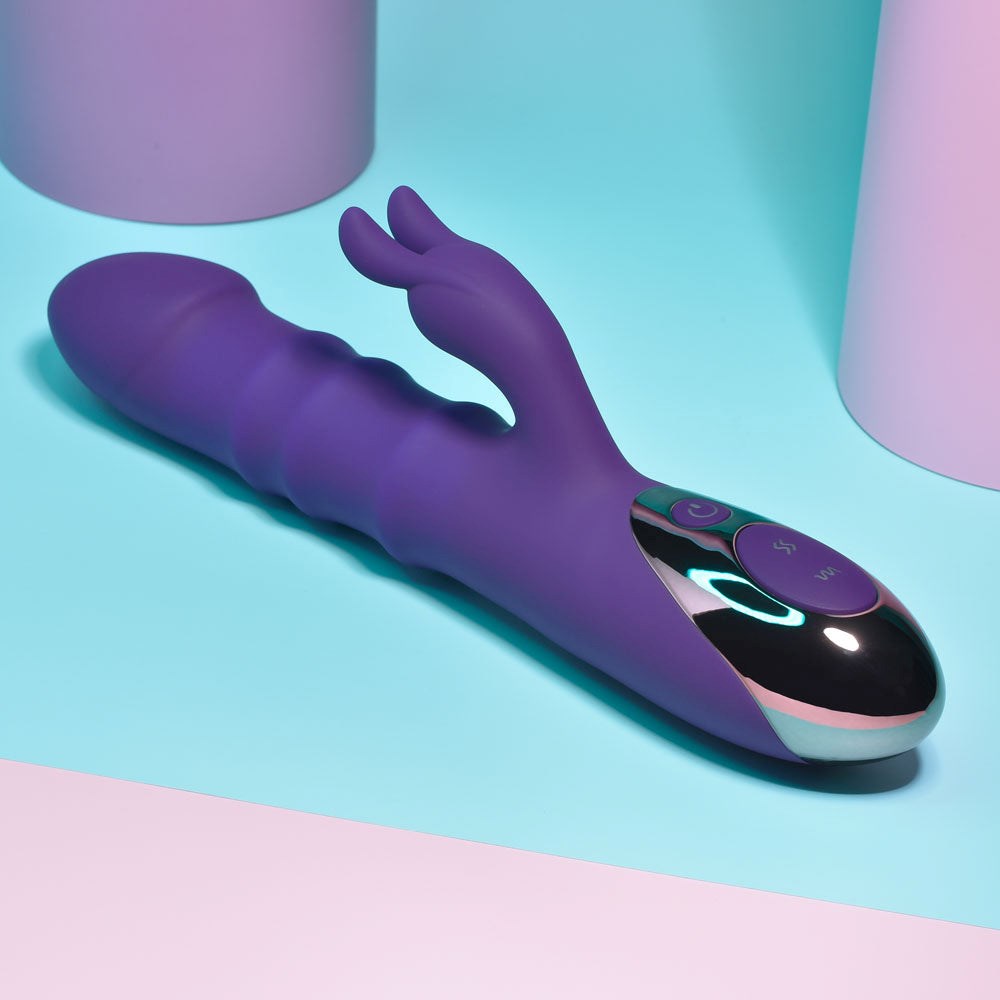 Playboy Pleasure Hop To It 10 Functions Rabbit Vibrator - Rabbit Vibrators