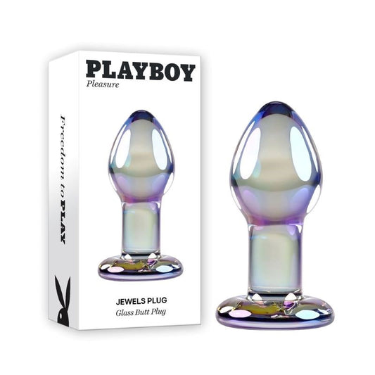 Playboy Pleasure Jewels Plug Glass Anal Plug - Glass Sex Toys