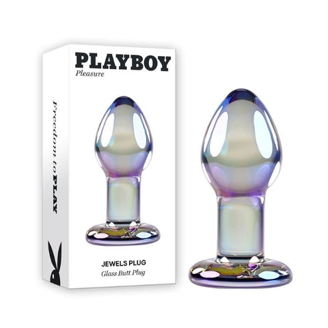 Playboy Pleasure Jewels Plug Glass Anal Plug - Glass Sex Toys