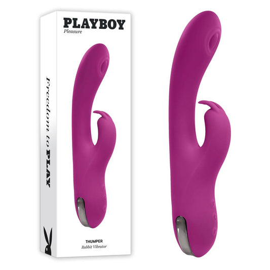 Playboy Pleasure Thumper Multi Functions Rabbit Vibrator - Rabbit Vibrators