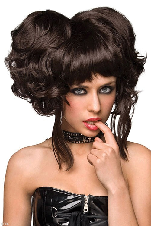 Pleasure Wigs Goth Zuki Wig Brown - - Fancy Dress Ups