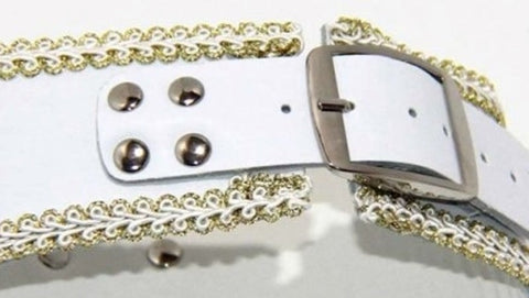 Posture Collar in White with O Ring Heavy - Fancy Dress Ups