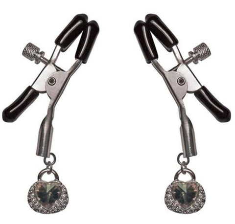 Precious Heart Nipple Clips - Nipple and Clit Clamps