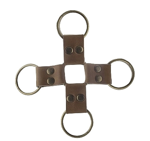 Premium Bonded Hogtie Brown - Cuffs and Restraints