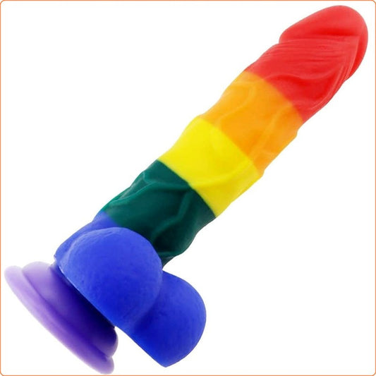 Pride Rainbows Dildo - 7.9 Inch - Realistic Dildos