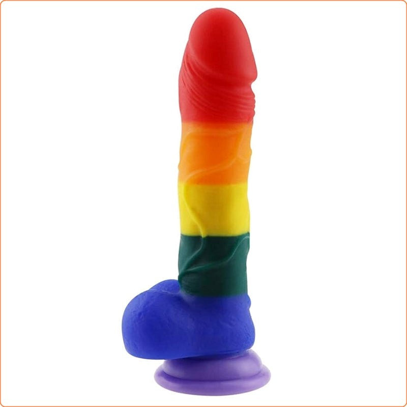 Pride Rainbows Dildo - 7.9 Inch - - Realistic Dildos