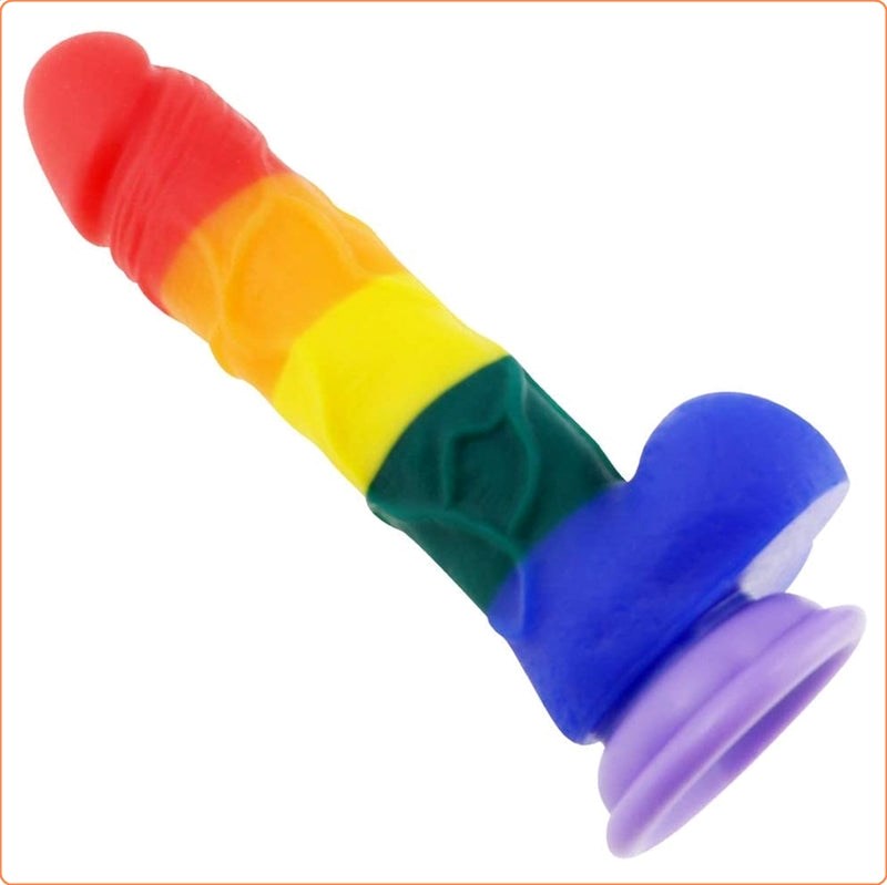 Pride Rainbows Dildo - 7.9 Inch - - Realistic Dildos