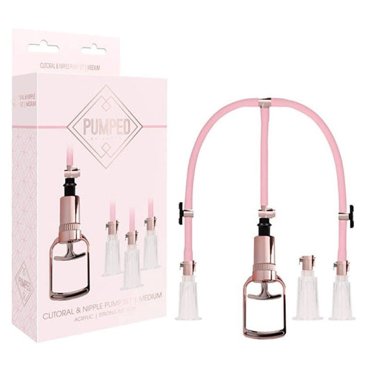 Elevate Your Intimate Experiences - PUMPED Clitoral & Nipple Pump Set - Nipple and Clit Clamps