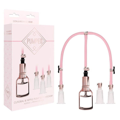 Elevate Your Intimate Experiences - PUMPED Clitoral & Nipple Pump Set - Nipple and Clit Clamps