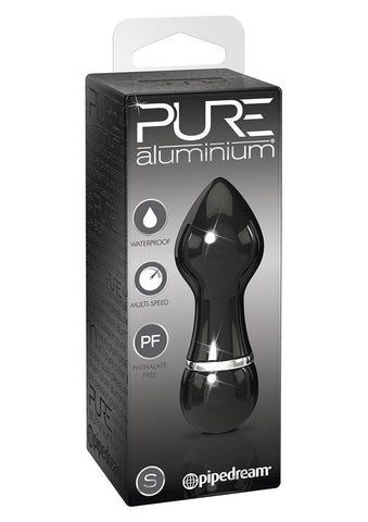 Pipedream Pure Aluminium Black Bullet Vibrator Small - Bullet Vibrators