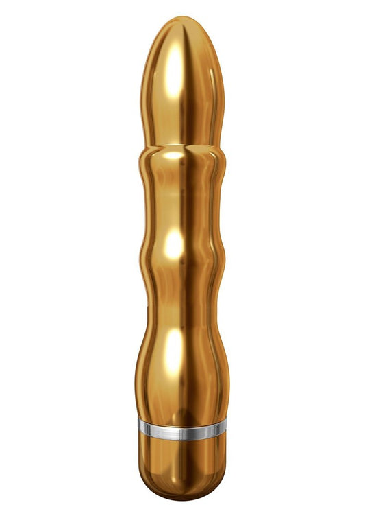 Pipedream Pure Aluminium Gold Small Vibrating Bullet - Personal Massagers