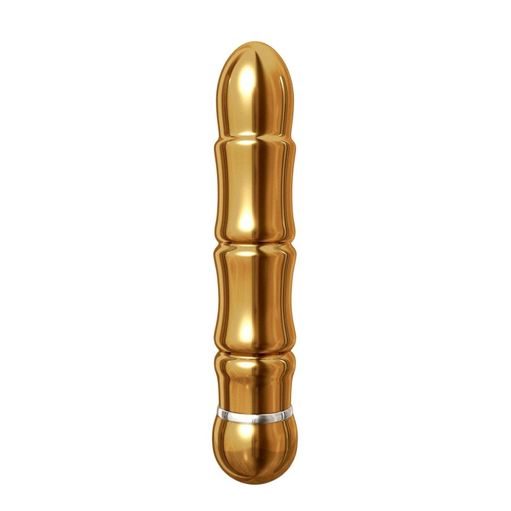 Pipedream Pure Aluminium Gold Small Vibrating Bullet - Personal Massagers