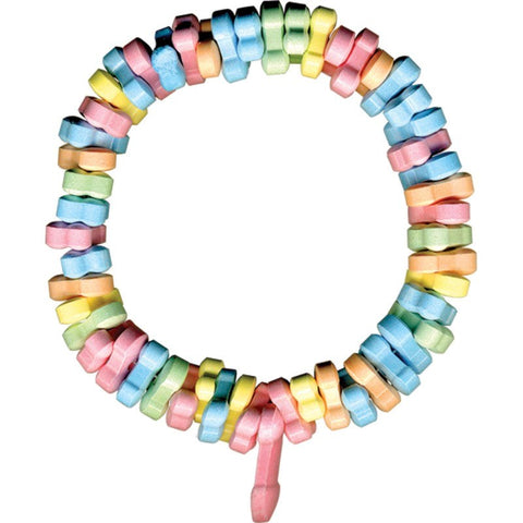 Rainbow Penis Candy Necklace - Bachelorette and Bucks