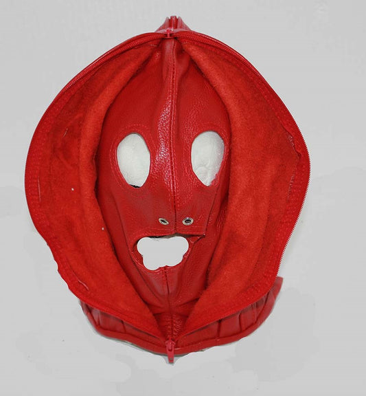 Randies Bondage Hood With Zipper Face - Bondage Hoods