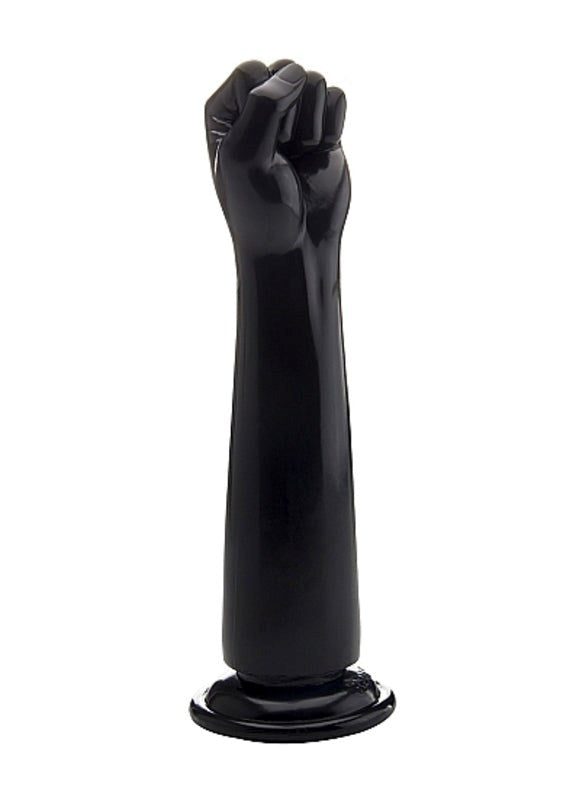 RealRock 12.8 inch Realistic Fist Black - - Realistic Dildos