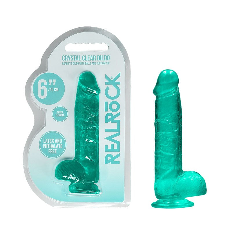 REALROCK 6 Inch Realistic Dildo With Balls - - Realistic Dildos