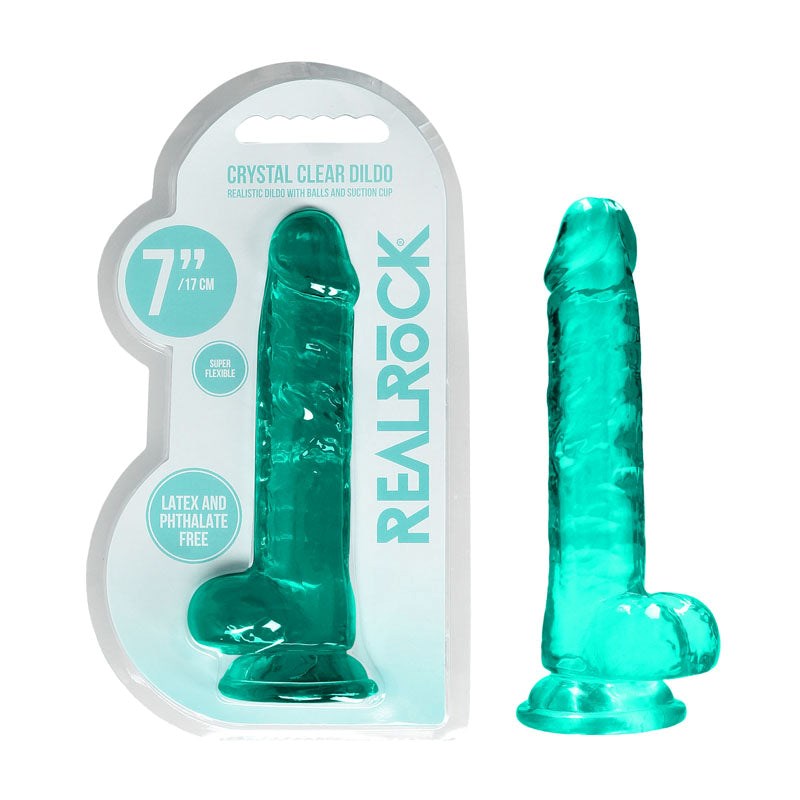 REALROCK 7 Inch Realistic Dildo With Balls - - Realistic Dildos