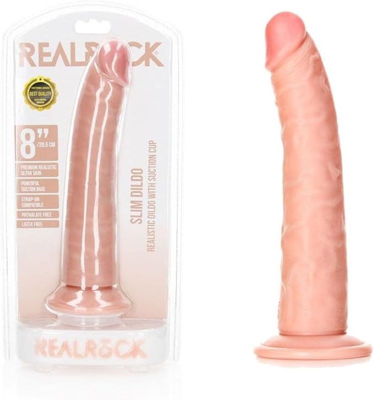 REALROCK Realistic Slim Dildo 20.5 cm - - Realistic Dildos