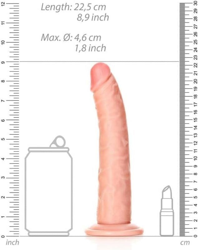 REALROCK Realistic Slim Dildo 20.5 cm - - Realistic Dildos