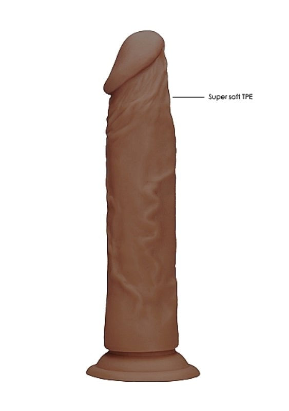 Realrock Skin Dildo Brown - - Realistic Dildos