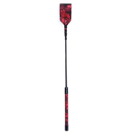 Red and Black Embossed Riding Crop - Whips And Crops