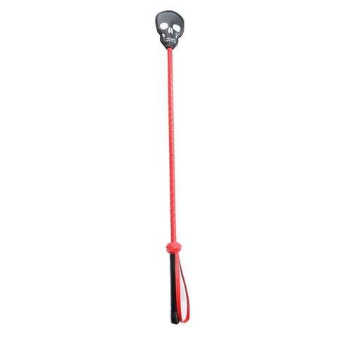 Red and Black Skull Crop - Whips And Crops