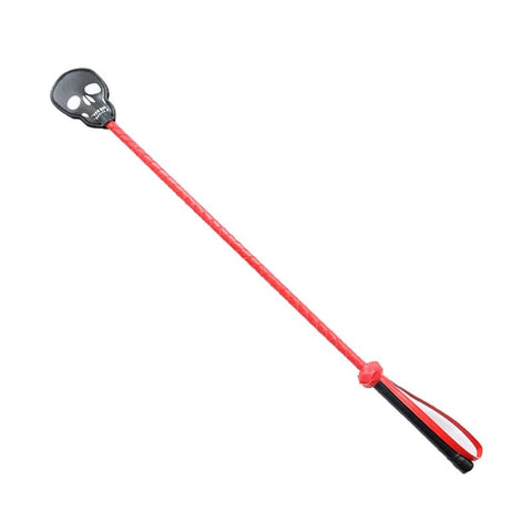 Red and Black Skull Crop - Whips And Crops