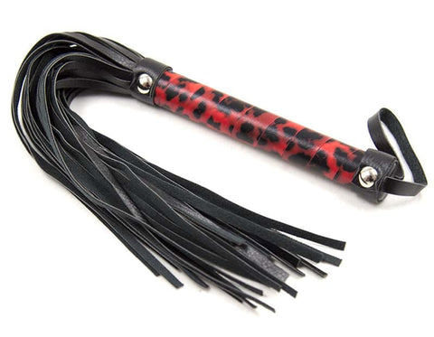 Red Leopard Whip - Whips And Crops