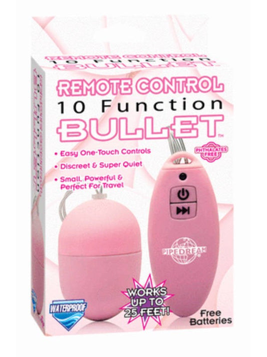 Pipedream Remote Control 10 Function Bullet Vibrator - Remote Control Vibrators
