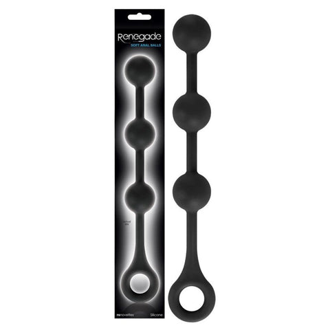Renegade Soft Anal Balls Black - Anal Beads and Balls