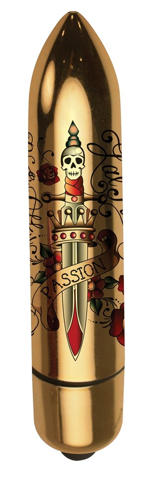 Rocks Off Erotic Ink 80mm 7 Speed Deadly Passion Vibrator - Waterproof Vibrators