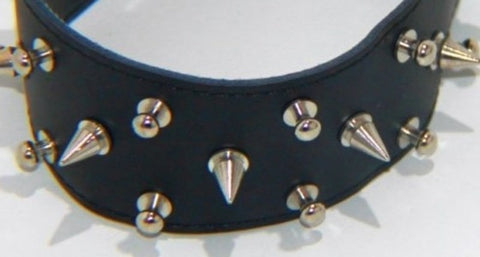 Rocky Studded & Spiked Collar Light - Collars and Leads