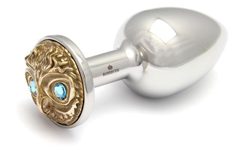 Rosebuds Owl Bronze Medium Plug - Steel Sex Toys