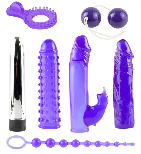 Pipedream 7 Piece Royal Rabbit Vibrators Kit - Sex Kits