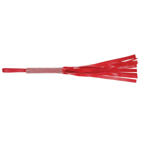 Dazzling Vegan Leather Amor Sparkle Flogger for Sensual BDSM Play - Whips And Crops