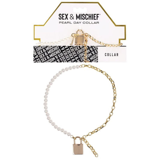 Elegant Pearl Day Collar - A Touch of Luxury in Everyday Wear - Collars and Leads
