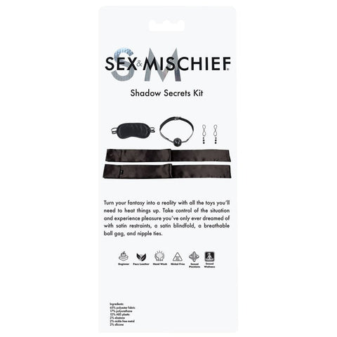 Elevate Intimate Pleasure - S&M Shadow Secrets Kit - Bondage Kits