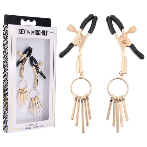 Verge Sensual Nipple Clamps - Adjustable Pleasure Journey - Nipple and Clit Clamps