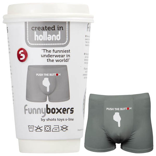 S-Line Funny Boxers Push The Button - Jocks and G-Strings