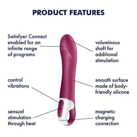 Satisfyer Big Heat App Connected Intense G Spot Massager - G-Spot Vibrators