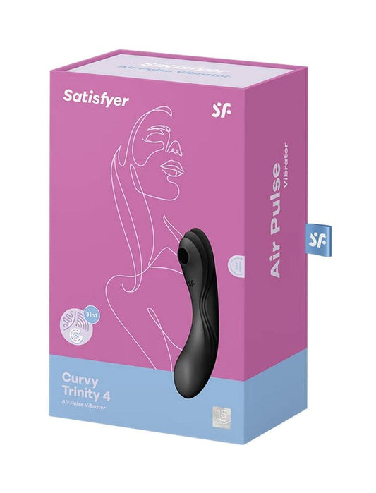 Satisfyer Curvy Trinity 4 Air Pulse Vibrating G Spot Massager - G-Spot Vibrators