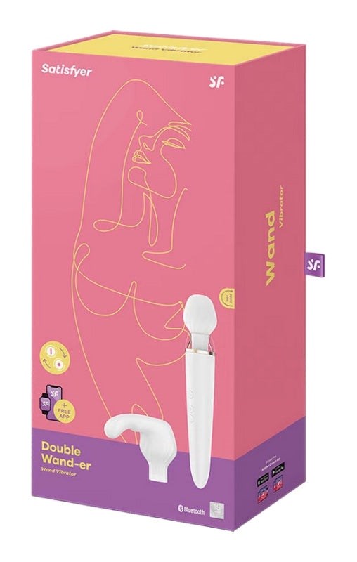 Satisfyer Double Wand-er App Controlled Body Wand Massager - Body Wands