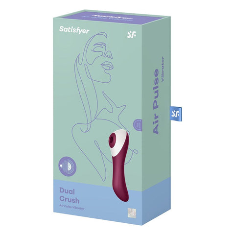Satisfyer Dual Crush Air Pulse Clitoral and G Spot Vibrator - Clit Ticklers and Pulsators