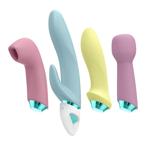 Satisfyer Fabulous Four Ultimate Multi Functions Air Pulse Massager Set - Rabbit Vibrators