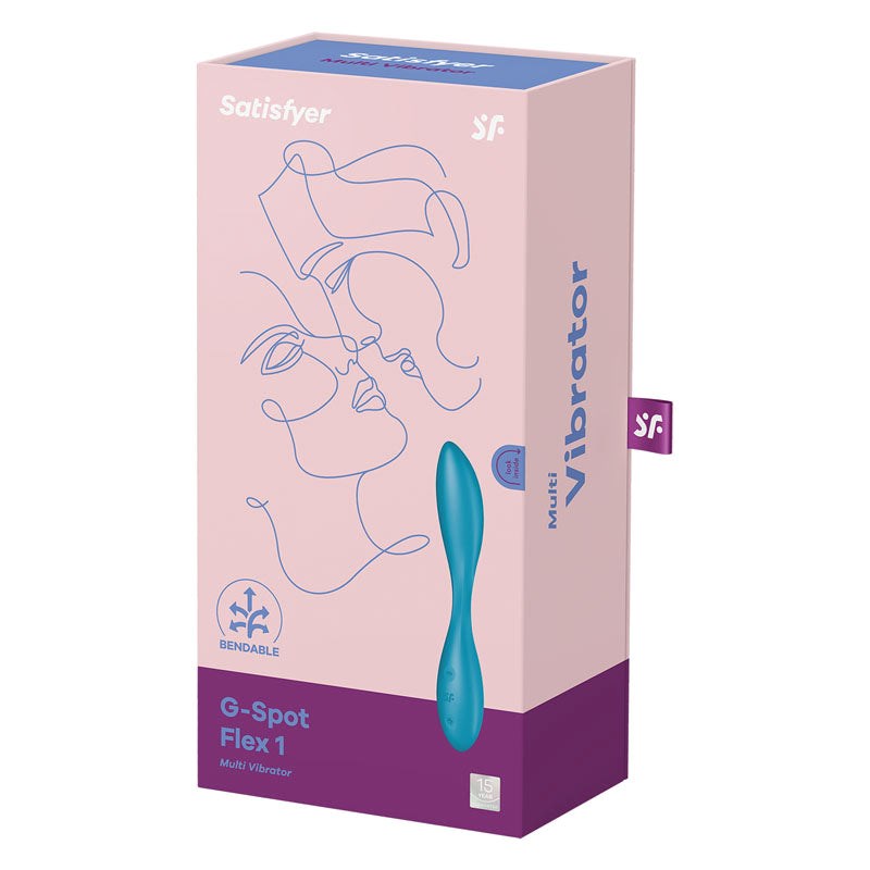 Satisfyer G-Spot Flex 1 Bendable 12 Functions Adult Vibrator - G-Spot Vibrators