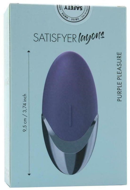 Satisfyer Purple Pleasure Layon Clitoral Vibrator - Clit Ticklers and Pulsators