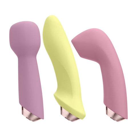 Satisfyer Marvelous Four Silicone Adult Vibrator Set - Rabbit Vibrators