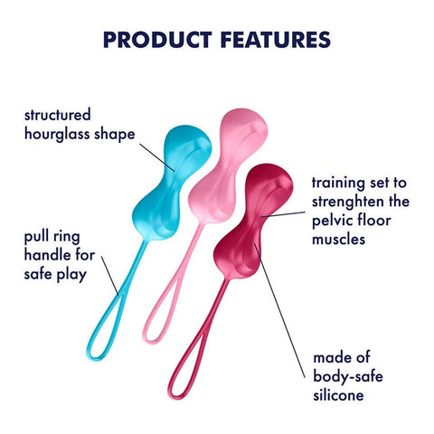 Satisfyer Power Balls Pelvic Floor Training Kegel Exercisers - Love Eggs and Kegel Exercisers