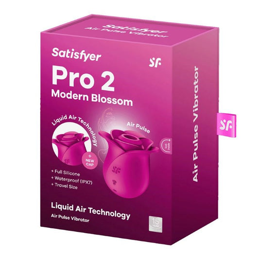 Satisfyer Pro 2 Modern Blossom Silicone Clitoral Massager - Clit Ticklers and Pulsators