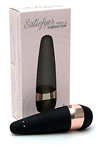 Satisfyer Pro 3 Air Pulse Stimulator With Vibration - G-Spot Vibrators